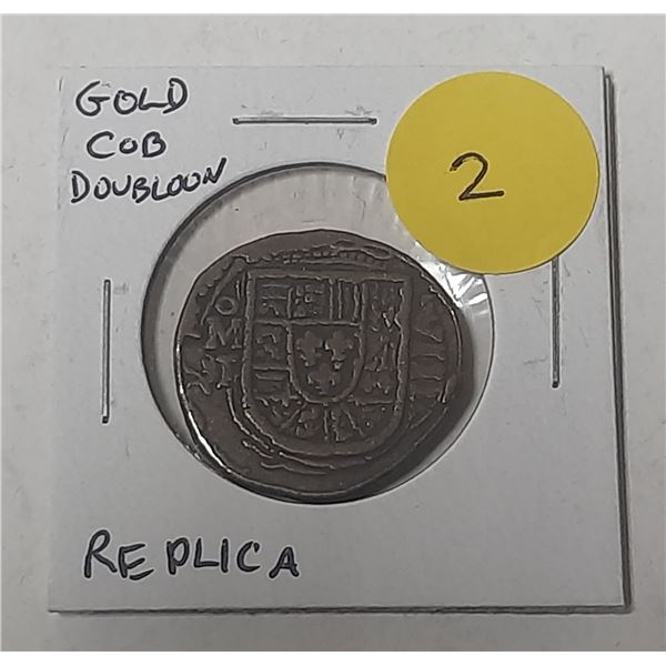 Replica Spanish Cob Doubloon. Mexico City Mint. This is not a real coin.