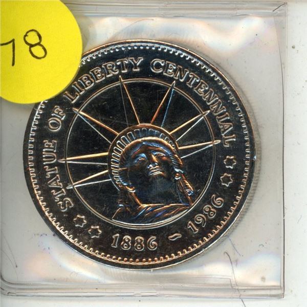 1886 – 1986 100th Anniversary of the Statue of Liberty medal. Uncirculated.