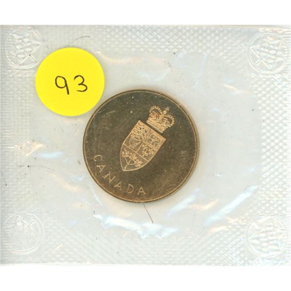 1867 – 1967 Canadian Centennial Medal. Housed in its original unopened plastic. BU.