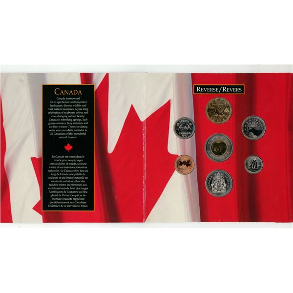 1997 Oh Canada Uncirculated Coin Set. 7-coin set includes 1987 – 1997 Flying Loon Dollar on