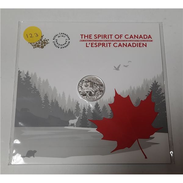 2017 The Spirit of Canada $3. 99.99% pure Silver. Housed in its original unopened RCM folder.