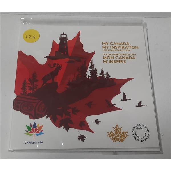 1867 – 2017 My Canada, My Inspiration Coin Collection. Special 5-coin including colourized 