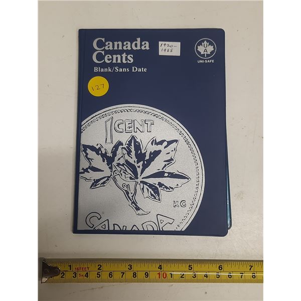 Near complete set of Canadian Small Cents 1920 – 1988. Missing only 5 Key Dates. Housed in 