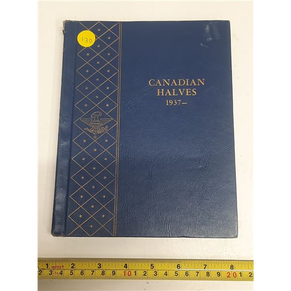 Empty Canadian 50 Cents Album. Blue Whitman folder. Used.