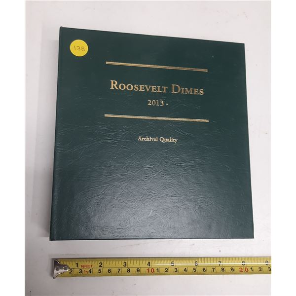Partial set of Roosevelt Dimes Collection. Contains 14 coins including Proof and Silver Proofs. Hous