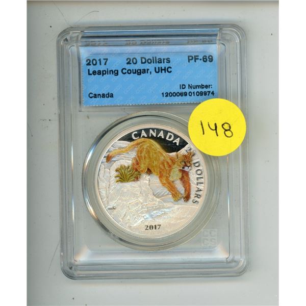 2017 $20 Leaping Cougar, UHC - PF-69 - CCCS
