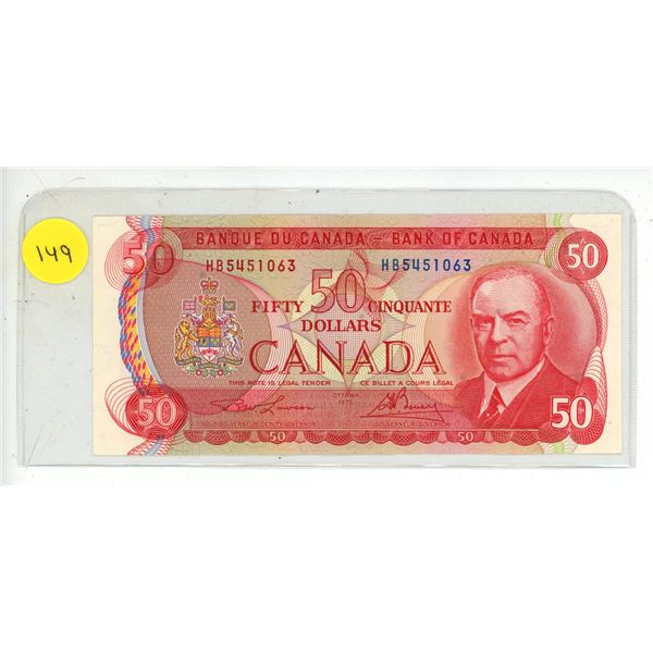 1975 Canada Fifty Dollar.