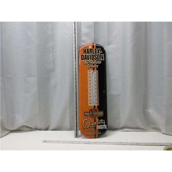 27" Harley Davidson Tin Thermometer