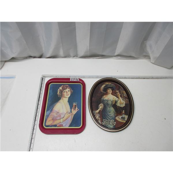 Pepsi and Coke Advertising Tin trays