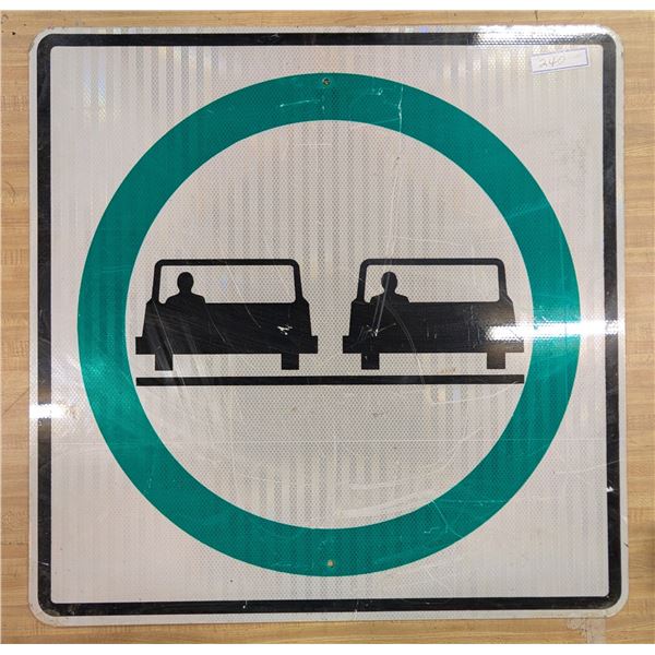 Passing Allowed Highway Sign