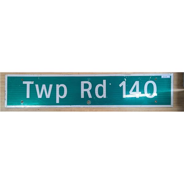 TWP Rd, 140 Highway Sign