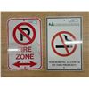 Image 1 : No Smoking and Fire Zone Signs