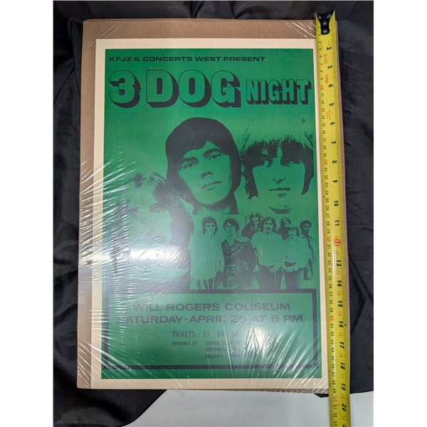 3 Dog Night Concert Poster