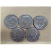 Image 2 : 5 Usa half dollar coins
