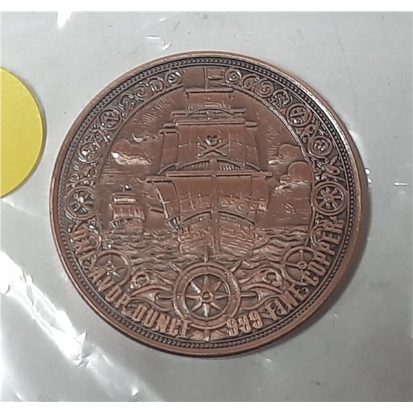 One AVDP Ounce 999 Fine Copper.
