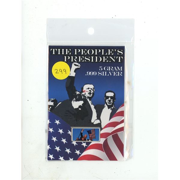 The People's President - 5 Gram .999 Silver.