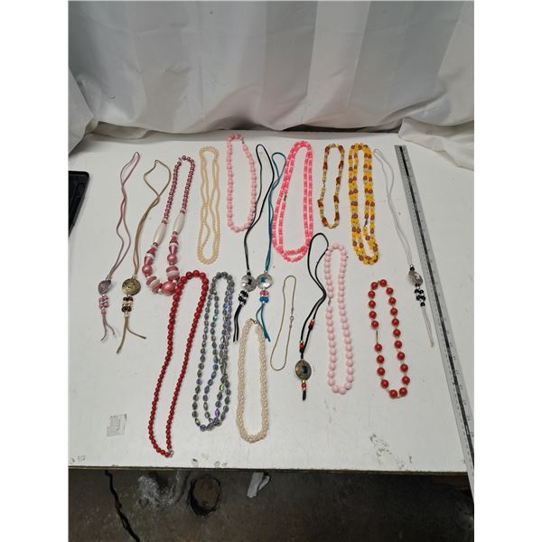 assorted necklaces"