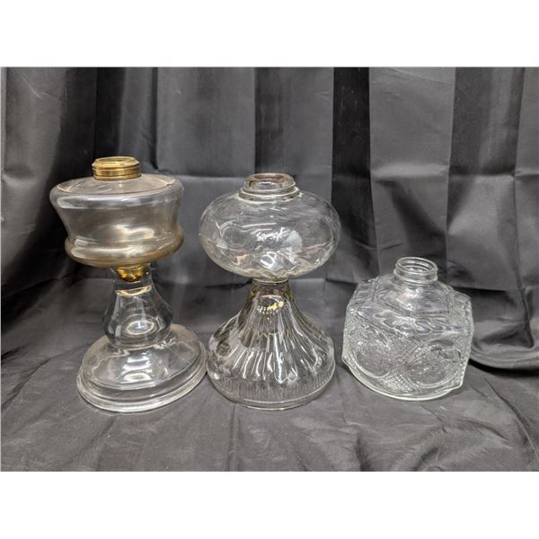 (3) Oil Lamp Bases