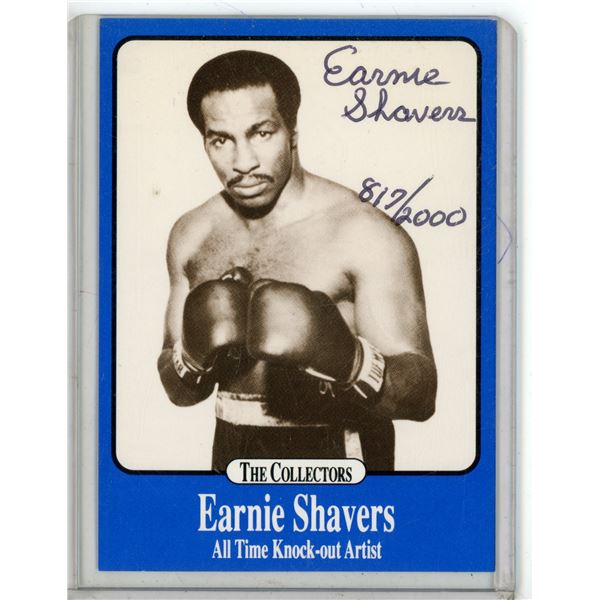 Earnie Shavers All Time Knock-out Artist The Collectors International Sports Series Card Limited Edi