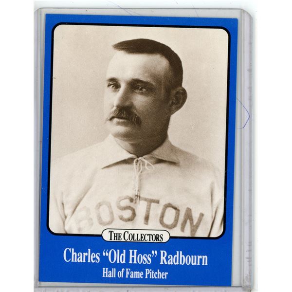 Charles "Old Hoss" Radbourn Hall of Fame Pitcher The Collectors International Sports Series Card Lim