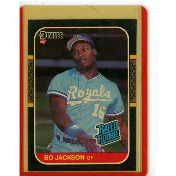 Bo Jackson LEAF 87' Rated Rookie No 35 Baseball card