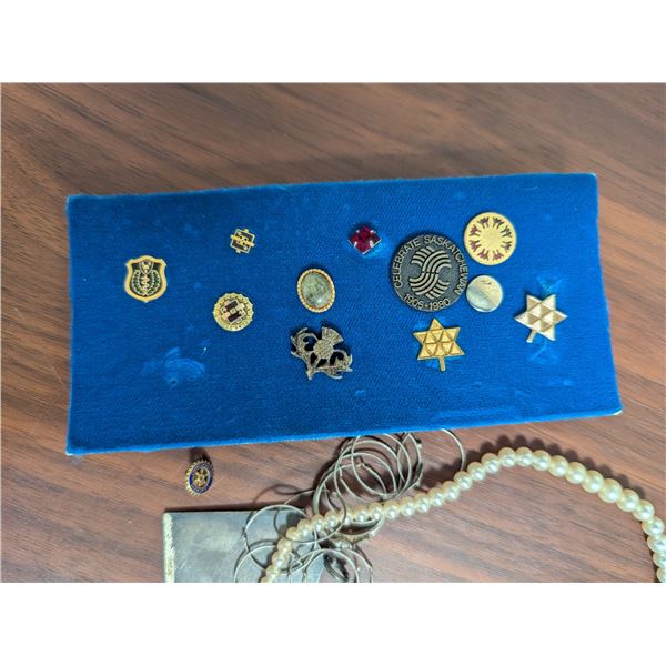 Lot of Misc. Vintage Pins and Jewelry As Shown