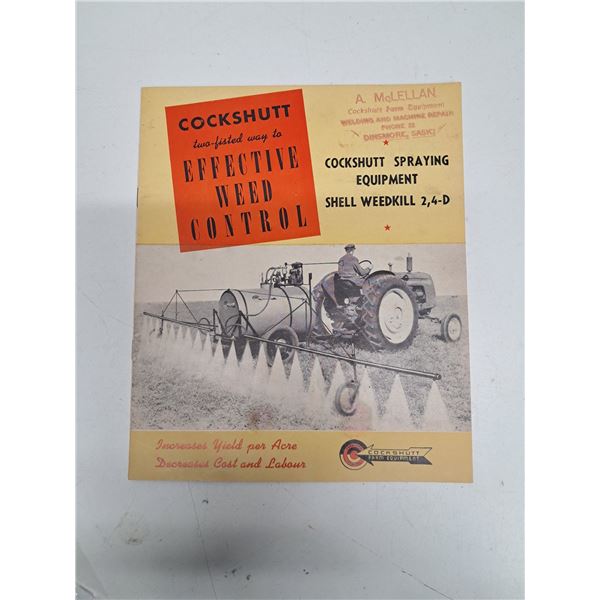 Cockshut spraying equipment brochure