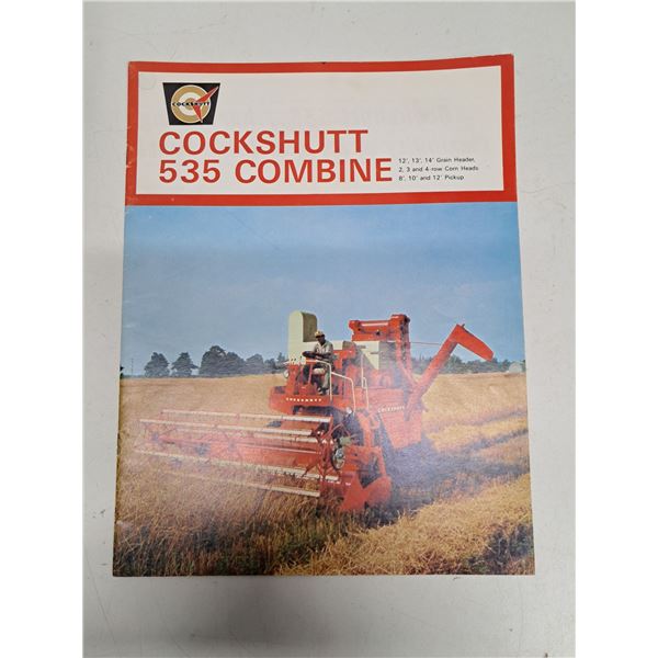 Cockshutt 535 combine brochure