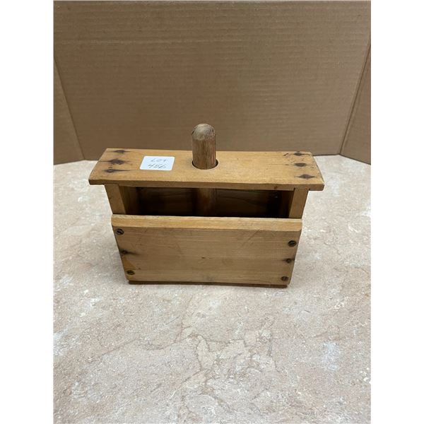 Vintage Canadian Wood Butter Press