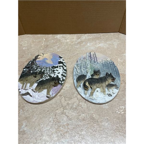Wall Plaques Timber Wolfs   Montreal Que H3N 186