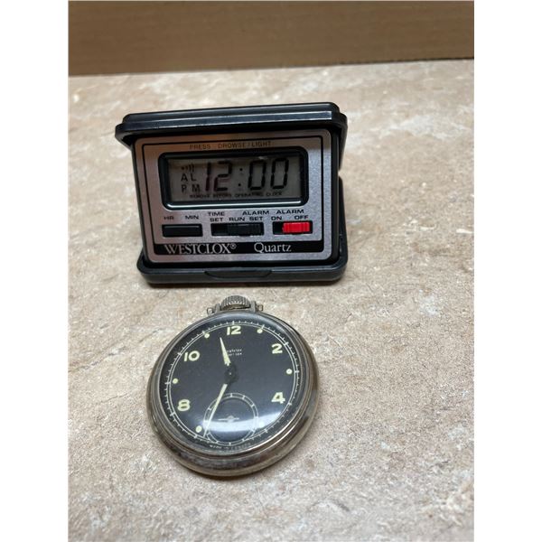 Westclox Pocket Ben Wind Up Pocket Watch, Westclox Quartz  Travel Watch