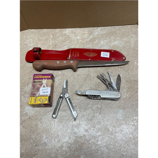 Fish Fillet Knife, The Original Leatherman Micra , Multi purpose Pocket Knife