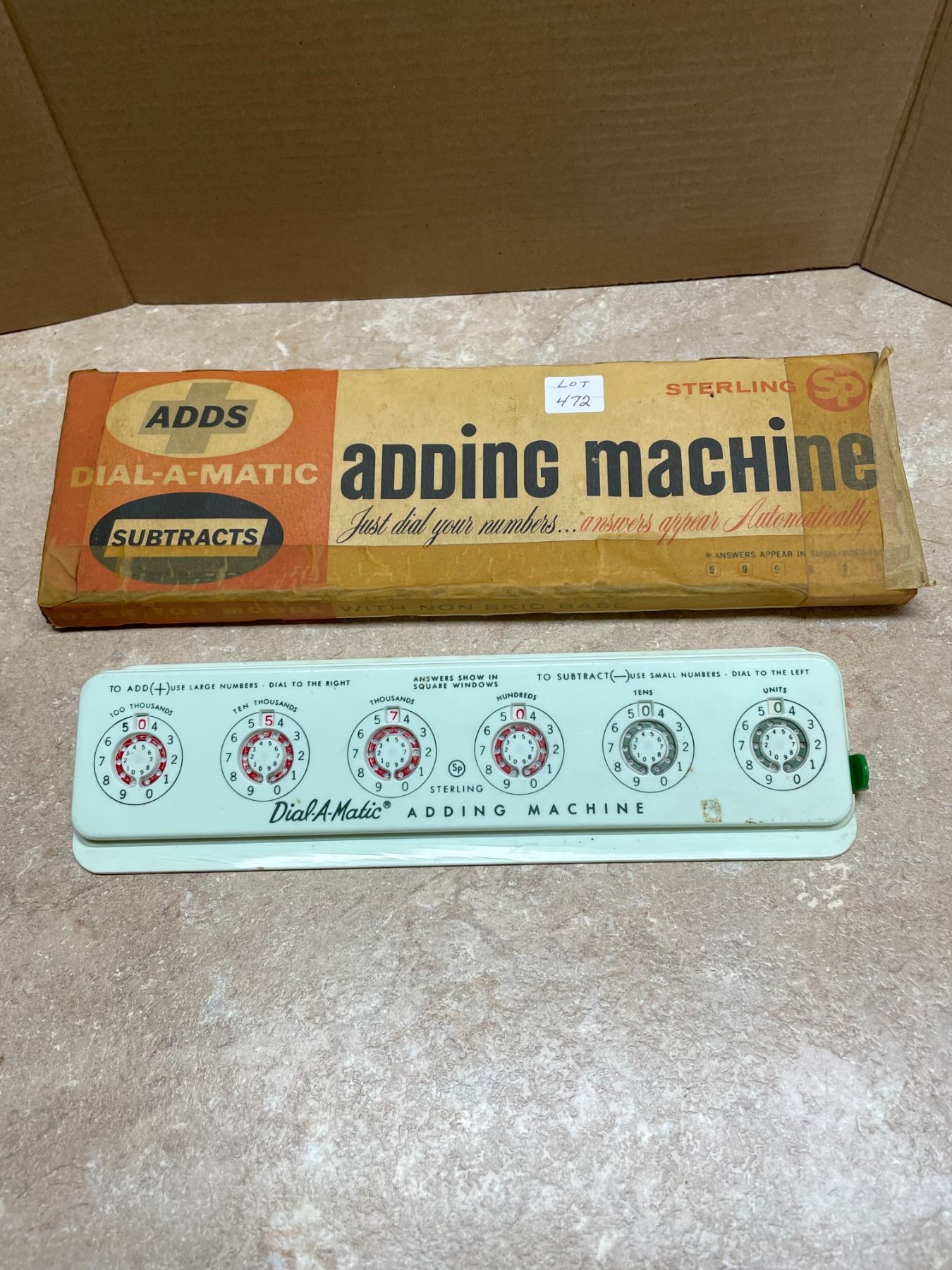 Dial-A-Matic Adding Machine
