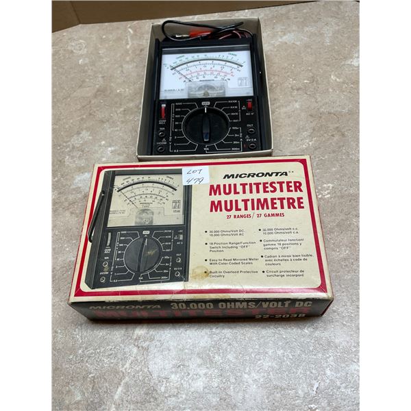 Micronta Multitester Multimetre 27 Ranges