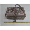 Image 1 : Vintage Woven Wicker Sewing Basket.