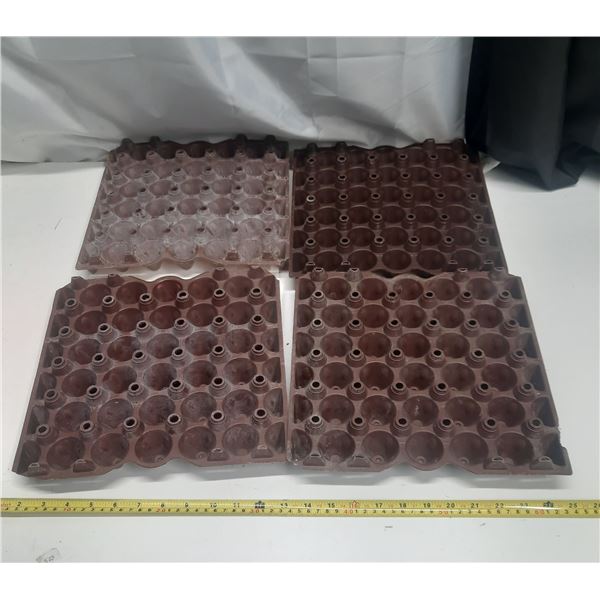 (4) Plastic Egg Trays.