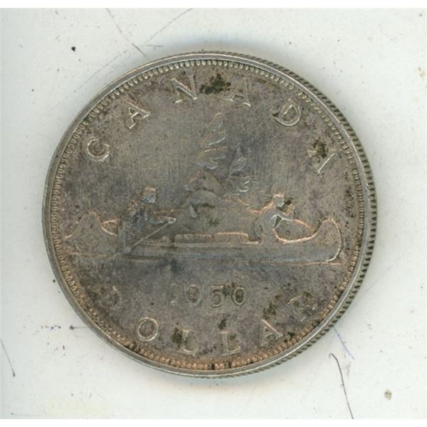 1950 Canada One Dollar Coin.
