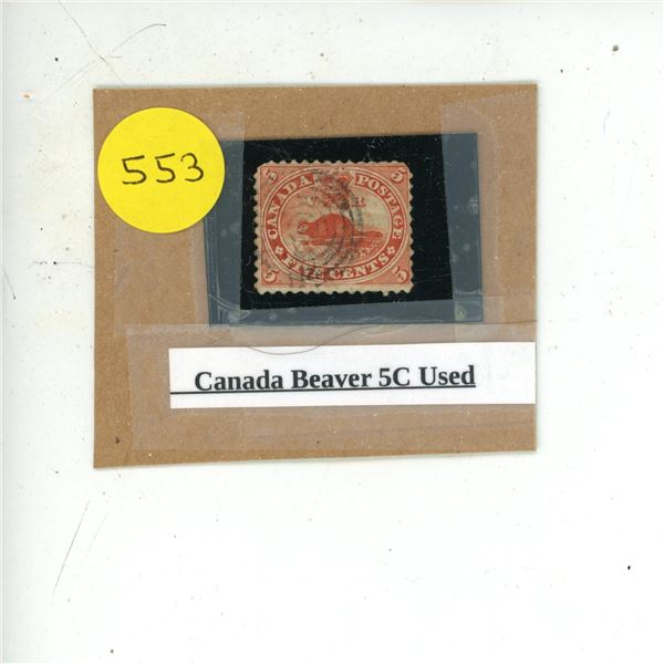 Canada Beaver 5C Used.