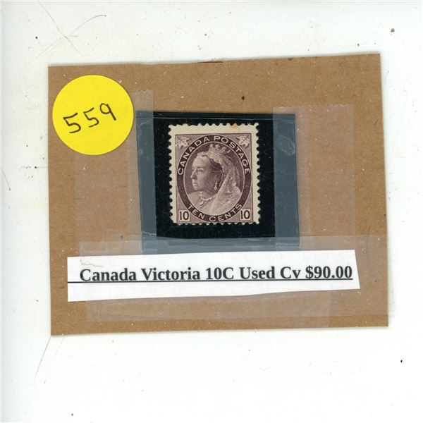Canada Victoria 10C Used Cv $90.00.