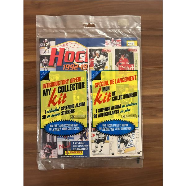 1992-93 Panini Sticker Book and Stickers (New)