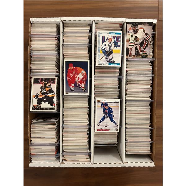 Large Box of Assorted Hockey Cards