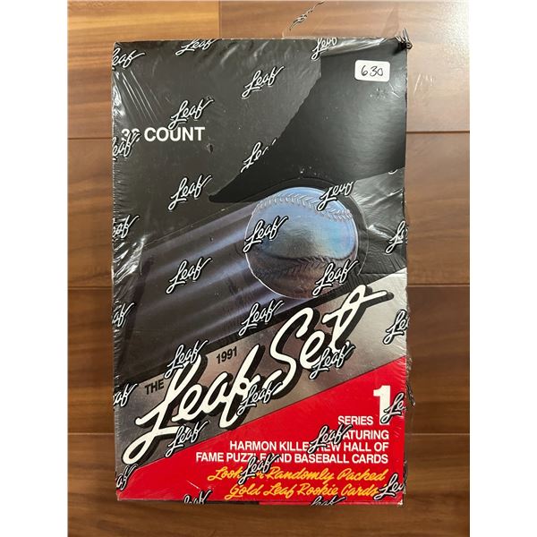 1991 Leaf - Factory Sealed Baseball Card Box (36 Packs)