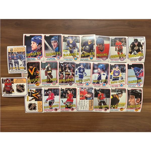 1981-82 OPC Hockey Cards (25)