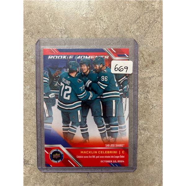 Macklin Celebrini - Rookie Card