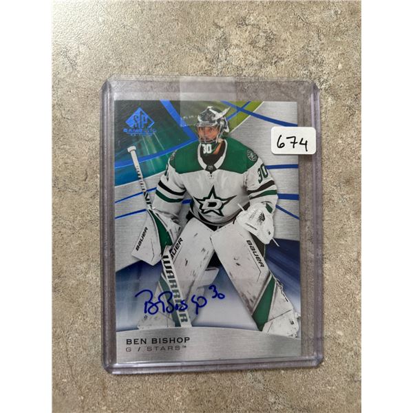 Ben Bishop - Autographed Hockey Card
