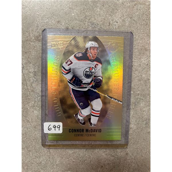 Connor McDavid - Gold Etchings Hockey Card