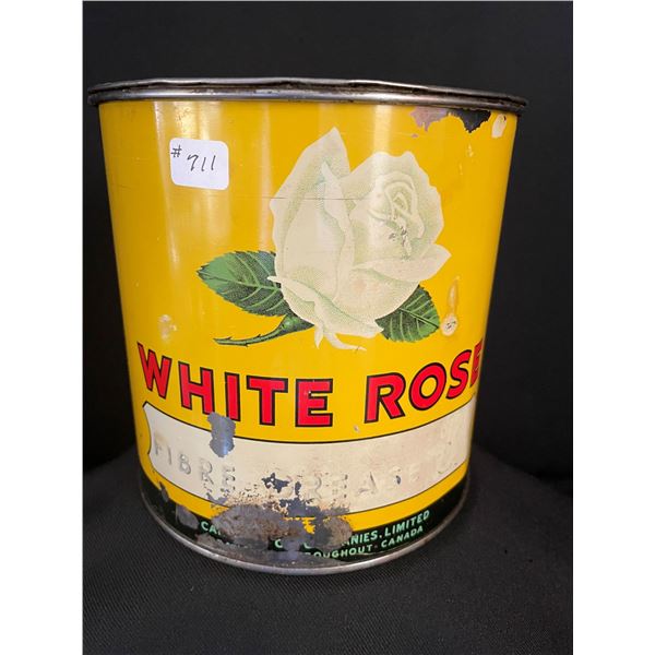 LOT # 711......5 lb. White Rose Grease Can