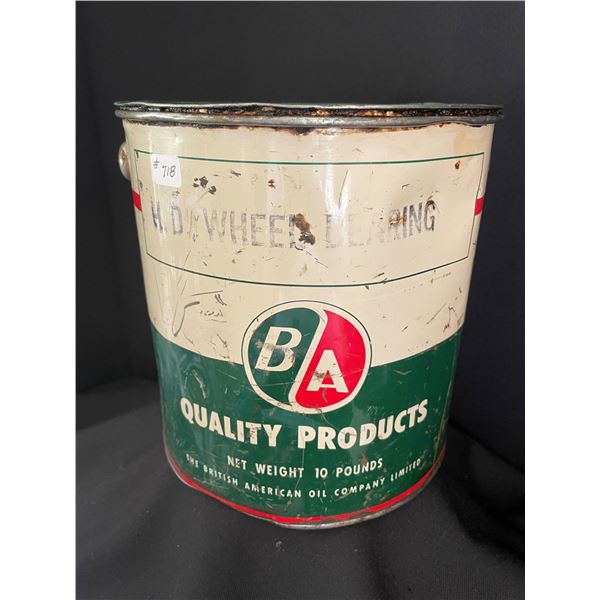 LOT # 718.....10 lb. B/A Grease Pail