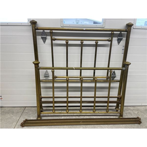 LOT # 727....Antique Brass Bed. 54"
