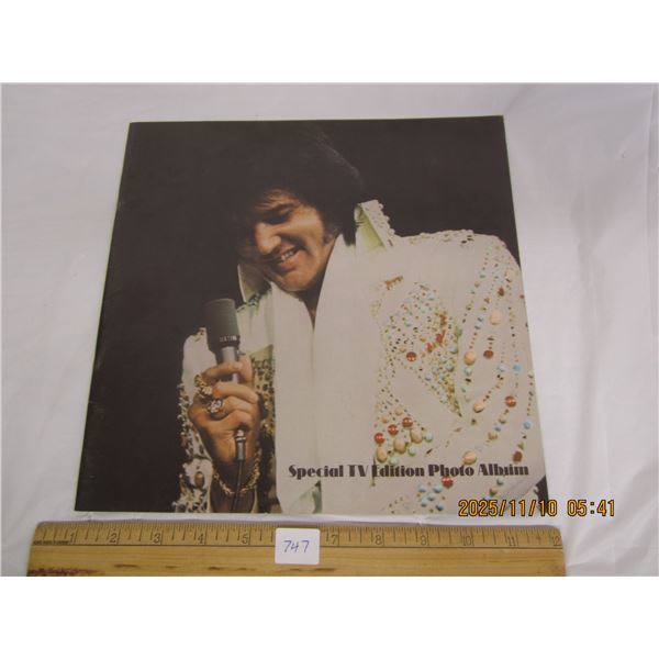 747. 1970's Elvis TV Photo Album